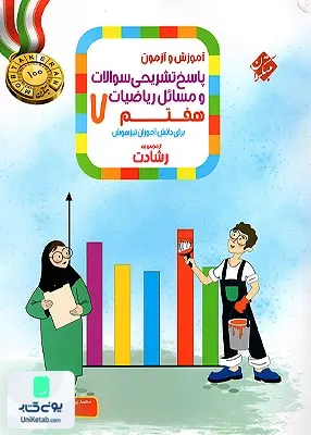 پاسخ تشریحی سوالات و مسائل آموزش و آزمون ریاضیات هفتم رشادت جلد دوم مبتکران